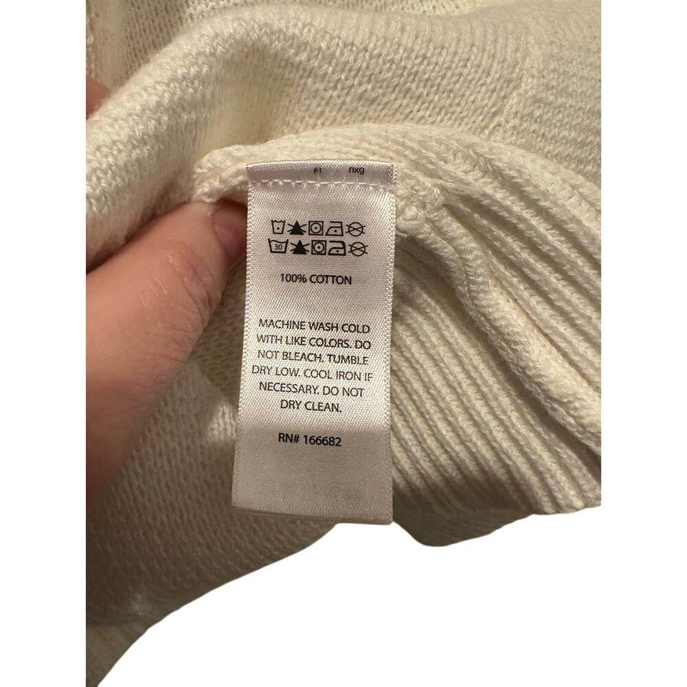 *SOLD* Joie White 100% Cotton Button Front Cardigan – Size S ParisianChic - Picture 7 of 7